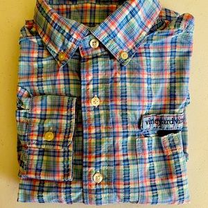 Men’s Vineyard Vines Plaid Fishing Shirt Small
